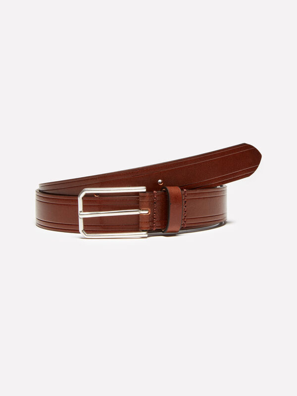 Brauner Gürtel 100% Leder - gürtel für herren | Sisley