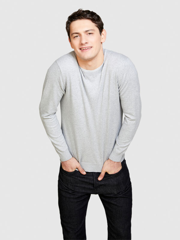 Pullover slim fit - rundhalspullover für herren | Sisley