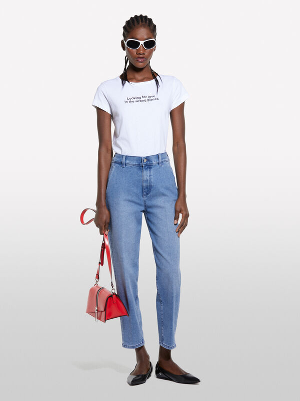 Blaue Jeans Style 71 Chino slim fit  - slim fit jeans für damen | Sisley