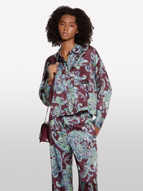 Hemd mit Paisley-Muster - hemden für damen | Sisley