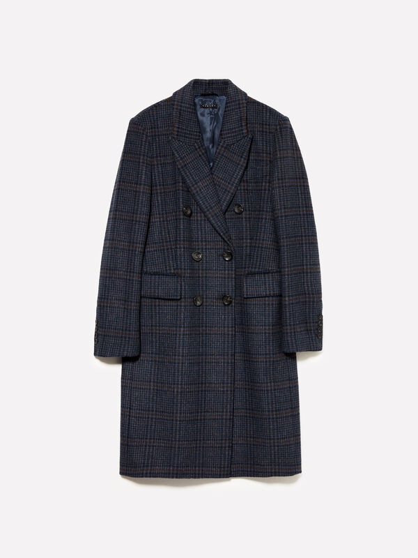 Langer Tartanmantel - mäntel für damen | Sisley