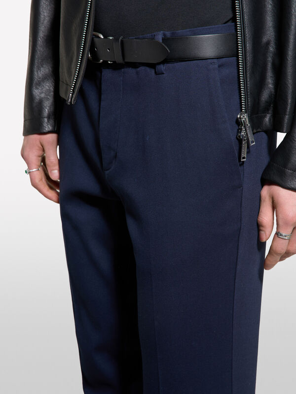 Chinohose slim fit in Dunkelblau - chino hosen für herren | Sisley