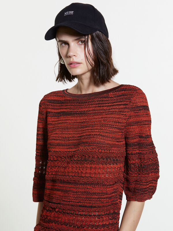Pullover mit Farbverlauf-Optik - rundhalspullover für damen | Sisley