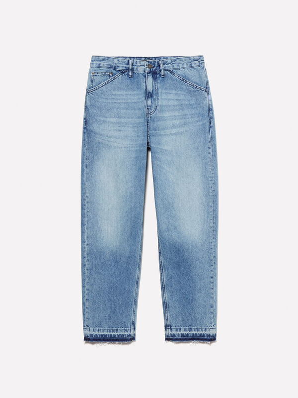 Jeans regular fit blau mit ausgefranstem Rand - regular jeans f&uuml;r herren | Sisley