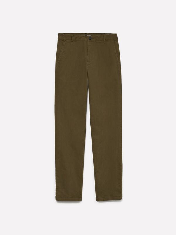 Olivgrüne Chinos - chino hosen für herren | Sisley