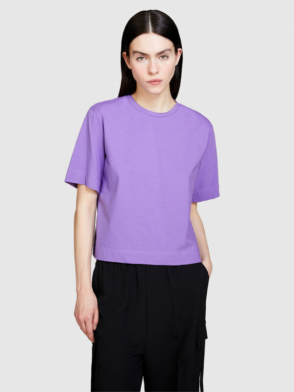 T-Shirt boxy fit - kurzärmeliges t-shirt für damen | Sisley