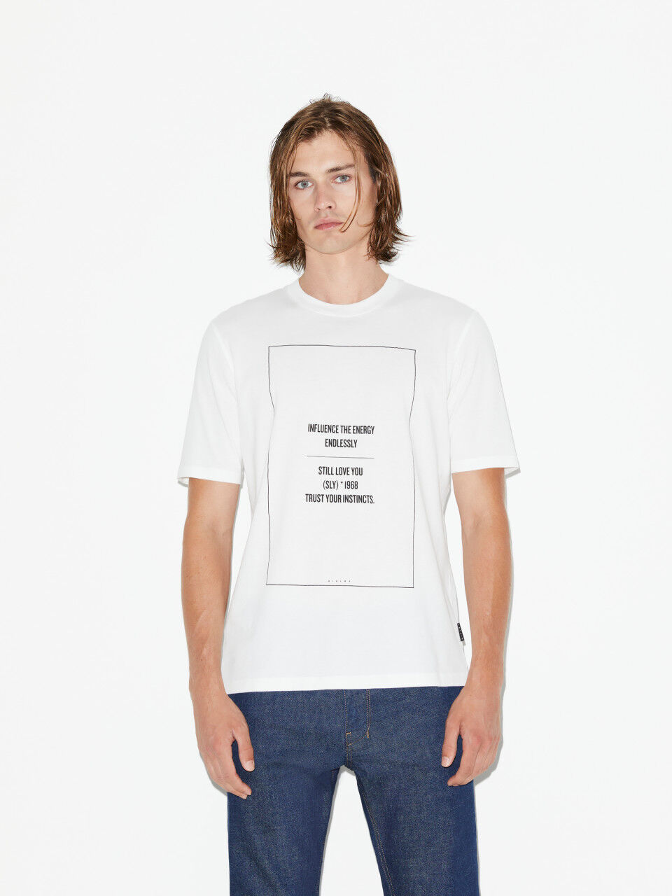 T-Shirt mit Rundausschnitt und Print