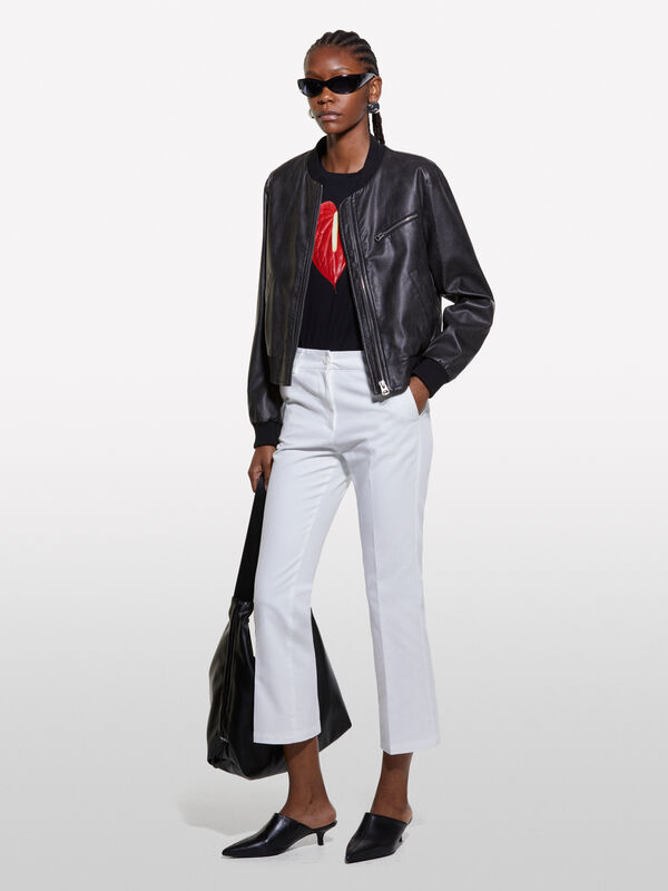 Wei&szlig;e Hose slim fit - slim fit hosen f&uuml;r damen | Sisley