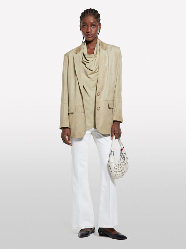 Drapiertes Top in Milit&auml;rgr&uuml;n - blusen f&uuml;r damen | Sisley