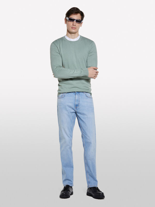 Weiße Jeans Style 75 regular fit - regular jeans für herren | Sisley