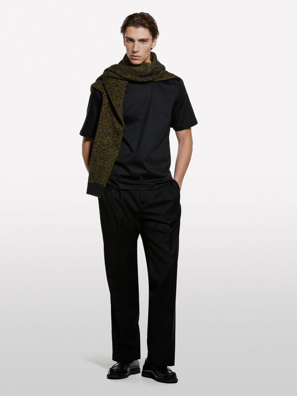 T-Shirt mit Logo - kurz&auml;rmeliges t-shirt f&uuml;r herren | Sisley