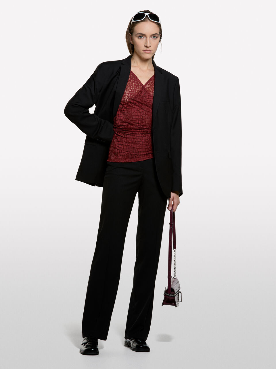 V NECK SWEATER L/S Damen image number null