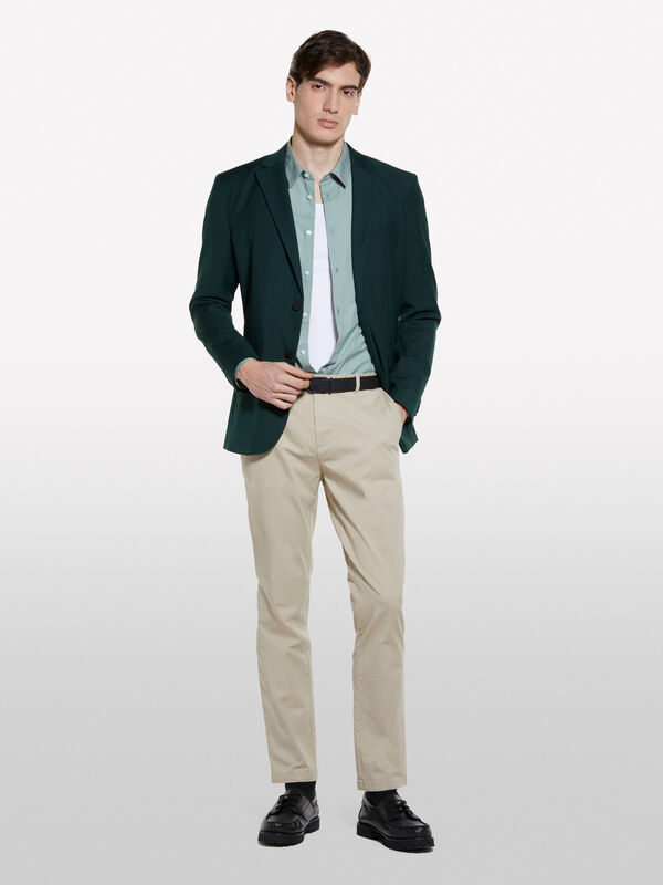 Bedrucktes Hemd slim fit in Schwarz - slim fit hemden für herren | Sisley