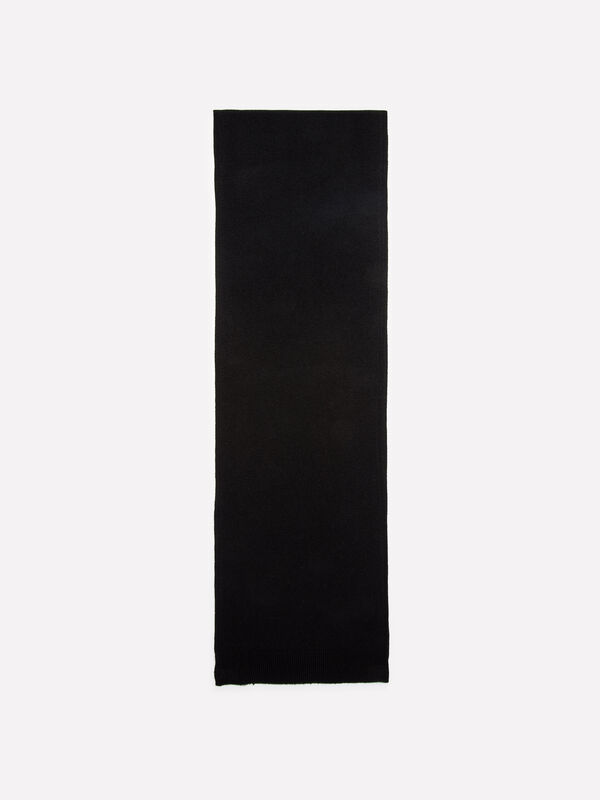 Schwarzer Strickschal Schwarzer Strickschal - schals und foulards für damen | Sisley