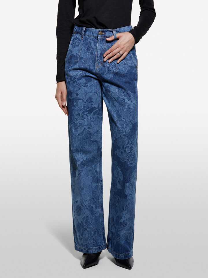 Dunkle Mom-Fit-Jeans im Style 68 - mom fit und boyfriend jeans für damen - Blau | Sisley image number 3