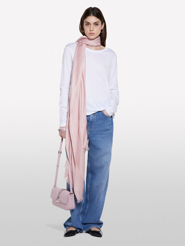 Langärmeliges T-Shirt in Weiß - langärmeliges t-shirt für damen | Sisley