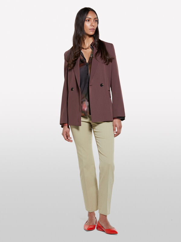 Hose flare fit in Militärgrün - flare hosen für damen | Sisley