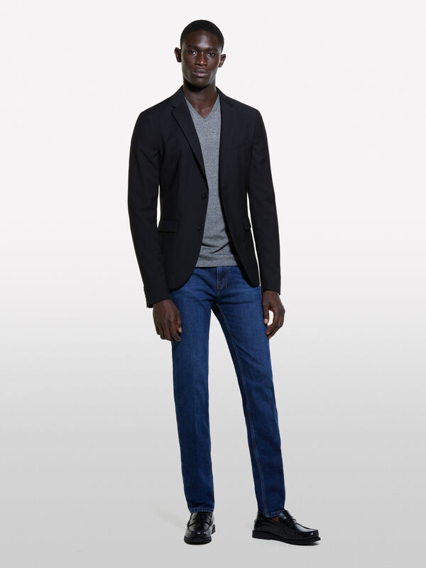 Dunkelblaue Jeans Zürich skinny fit - skinny fit jeans für herren | Sisley