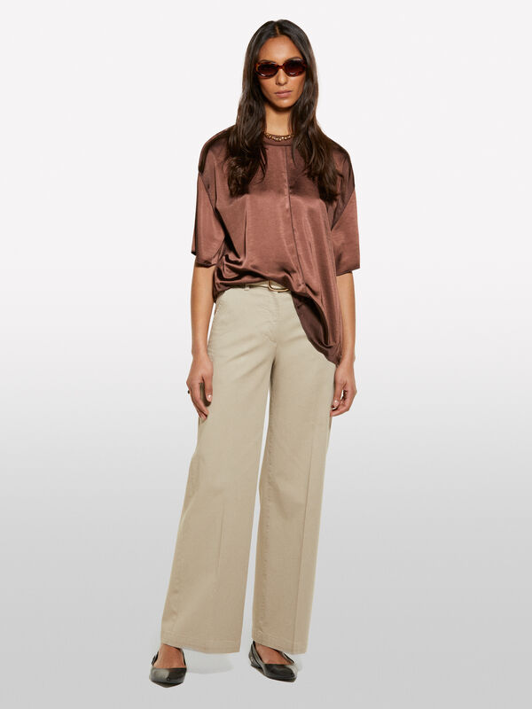 Hose wide leg in Beige - palazzo hosen für damen | Sisley