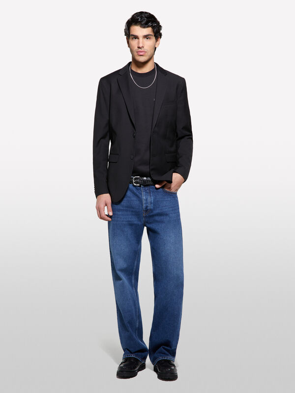 Formeller Blazer in Schwarz - blazer für herren | Sisley