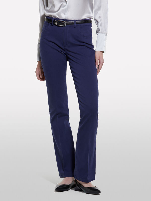 Hose flare fit in Dunkelblau - flare hosen für damen | Sisley