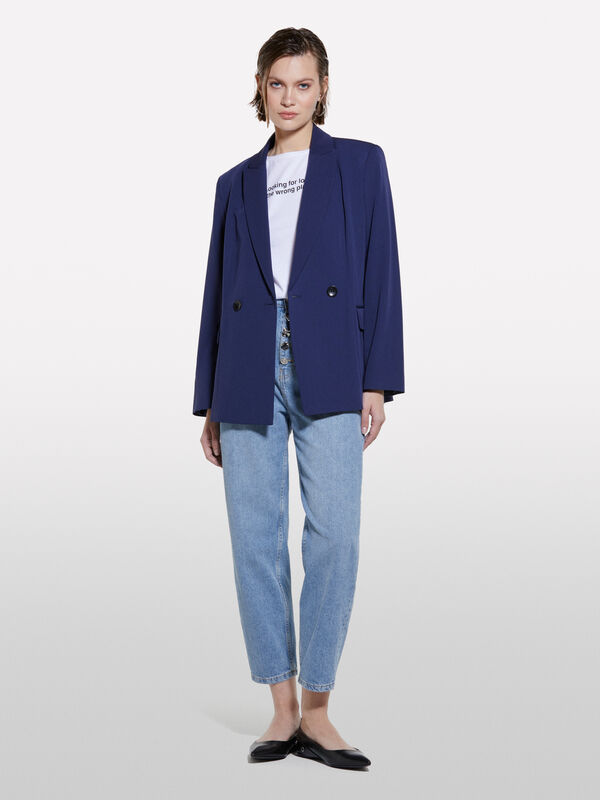 Wei&szlig;es T-Shirt mit Lettering-Print - kurz&auml;rmeliges t-shirt f&uuml;r damen | Sisley