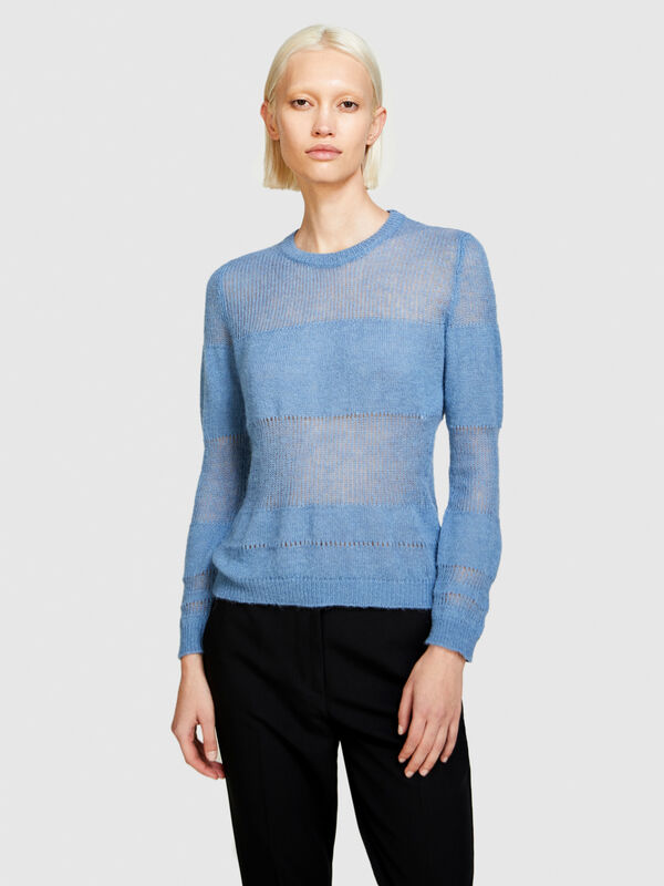 Pullover aus gemischtem Alpaka - rundhalspullover für damen | Sisley