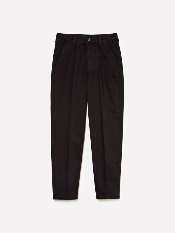 Schwarze Slim Fit-Chinojeans Style 71 - slim fit jeans für damen | Sisley