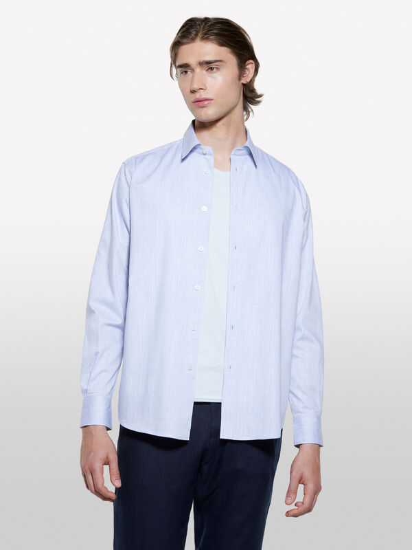 Hellblaues Hemd mit normaler Passform - regular hemden für herren | Sisley