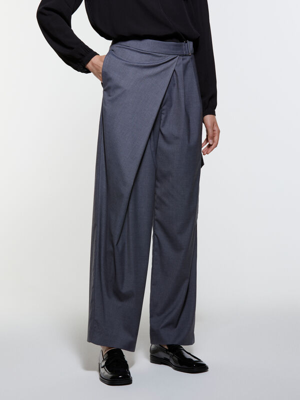 Graue Saronghose - palazzo hosen für damen | Sisley