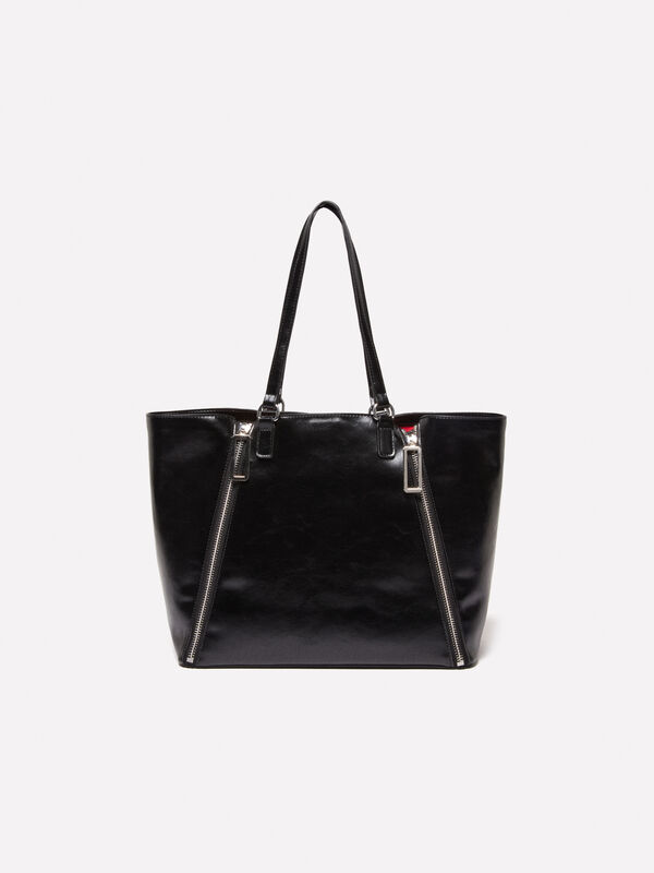 Shoppertasche mit Reißverschlüssen - taschen tote bag für damen | Sisley