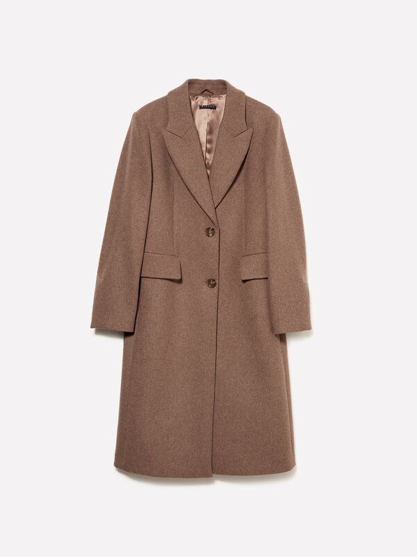 Brauner einreihiger Mantel - mäntel für damen | Sisley