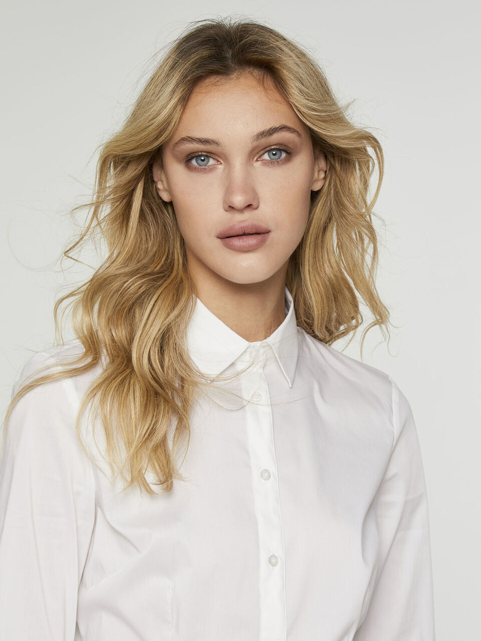 Slim-Fit-Bluse Damen image number null