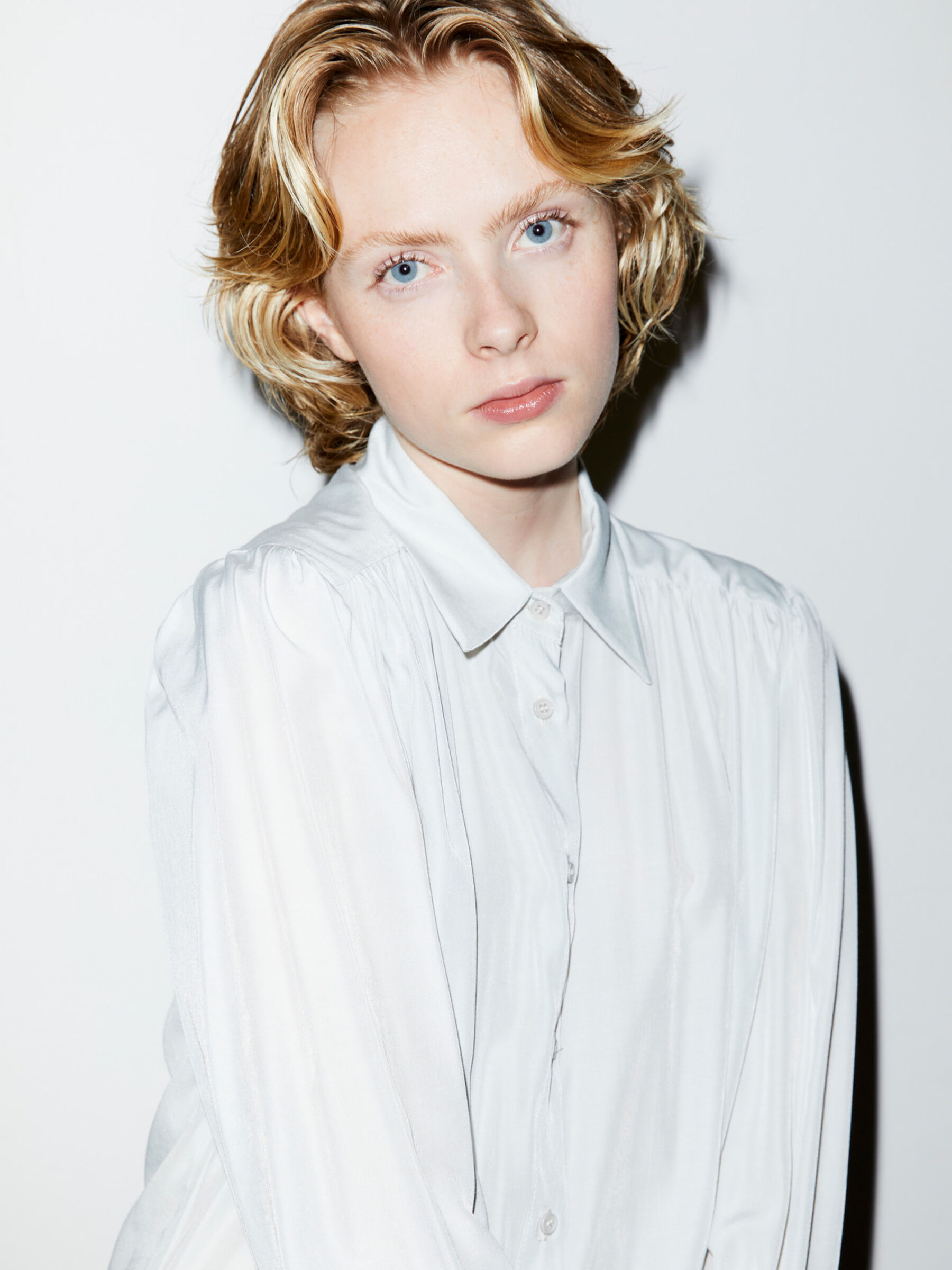 Bluse aus Satin Damen image number null