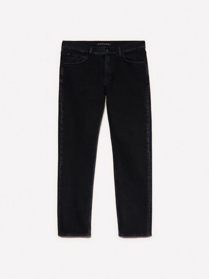 Schwarze Jeans im Regular Fit Style 75 - regular jeans für herren - Schwarz | Sisley image number 5