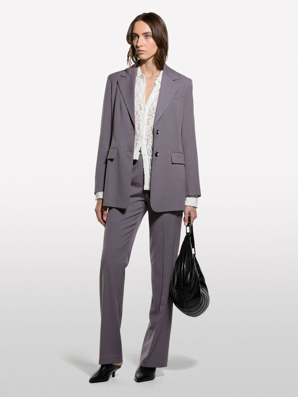 Langer, schmal geschnittener Blazer - blazer für damen | Sisley