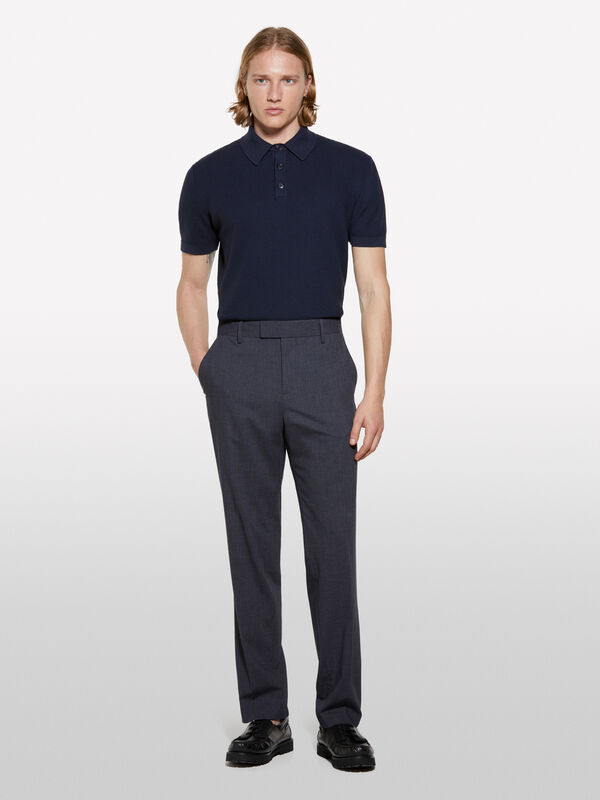 Formelle Hose in Dunkelgrau - slim hosen für herren | Sisley