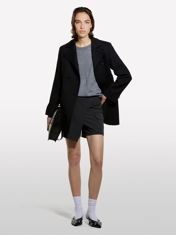 Wollmischpullover mit U-Boot-Ausschnitt - pullover u-bootausschnitt für damen | Sisley