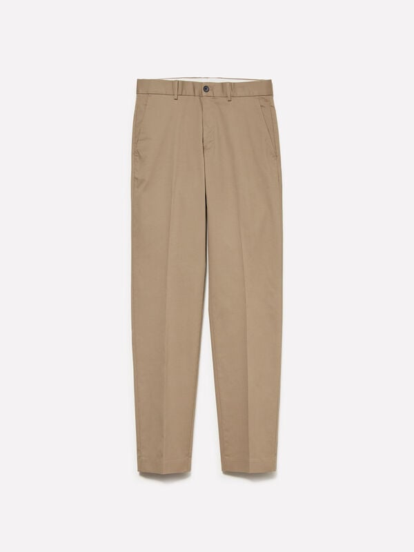 Schmale, bequeme Hose in Taubengrau - slim hosen für herren | Sisley