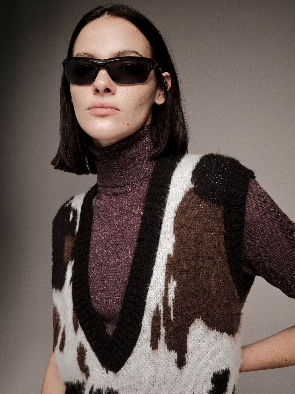 S/L V NECK SWEATER Damen image number null