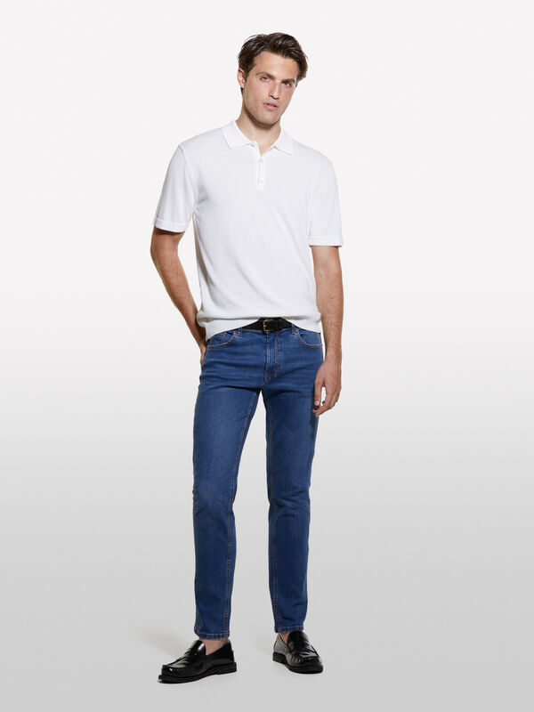 Jeans Stockholm in Blau slim fit - slim fit jeans für herren | Sisley