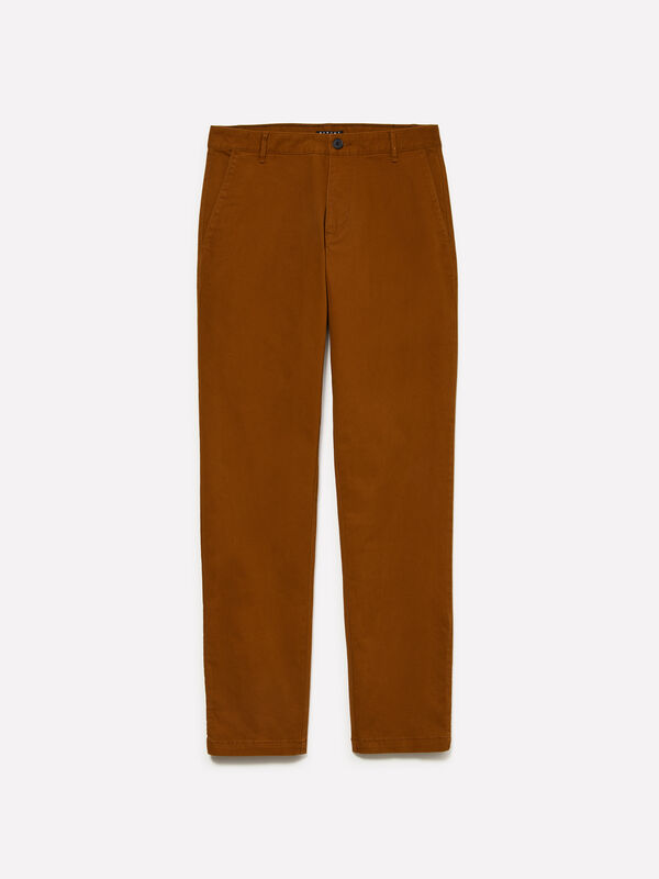 Dunkelbraune Chinos - chino hosen für herren | Sisley
