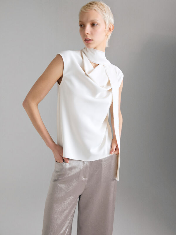 Oberteil mit Schal - top f&uuml;r damen | Sisley