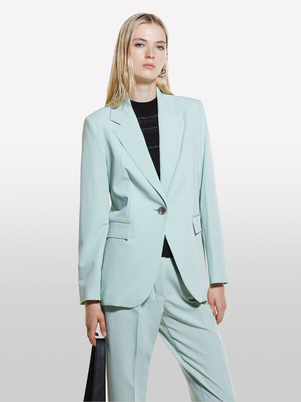 Hellgrüner Blazer regular fit - blazer für damen | Sisley