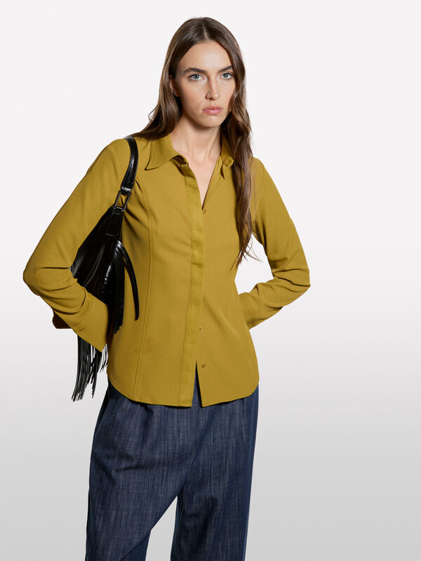 Hemd mit Ziernähten - hemden für damen | Sisley