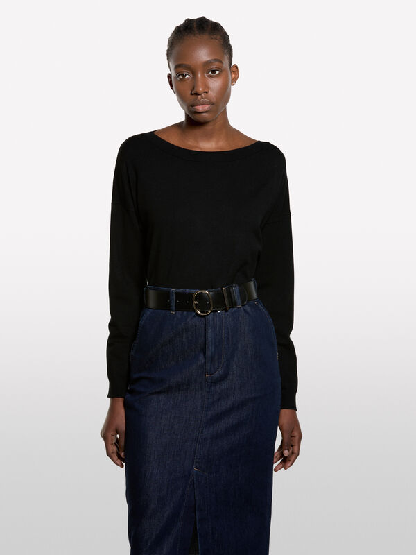 Oversize-Pullover - pullover u-bootausschnitt f&uuml;r damen | Sisley