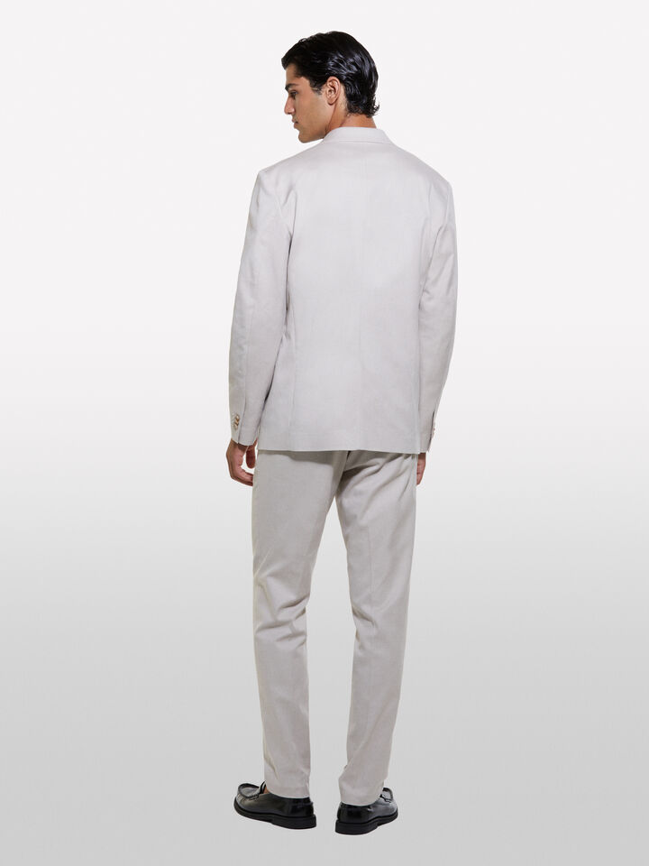 Maßgeschneiderter Blazer in Beige slim comfort fit, Beige - Sisley