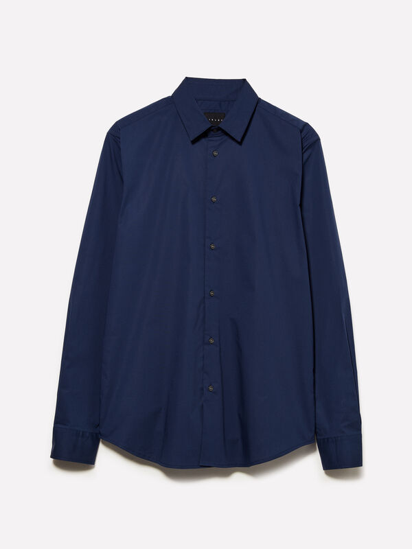 Blaues Slim Fit-Hemd - slim fit hemden für herren | Sisley