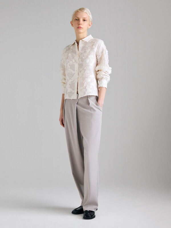 Jacquard-Hemd - hemden f&uuml;r damen | Sisley