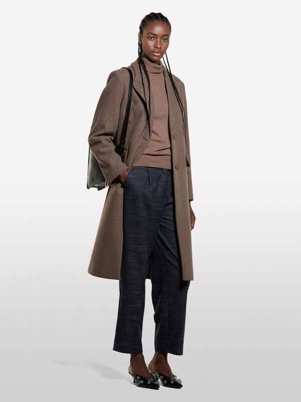 Brauner Rollkragenpullover - pullover hoher kragen f&uuml;r damen | Sisley